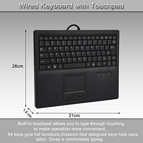 Wired Keyboard with Touchpad - Wired