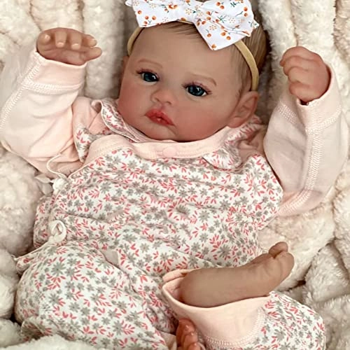 Reborn Baby Doll - 19" Vinyl Blue Eyes Ages 3+