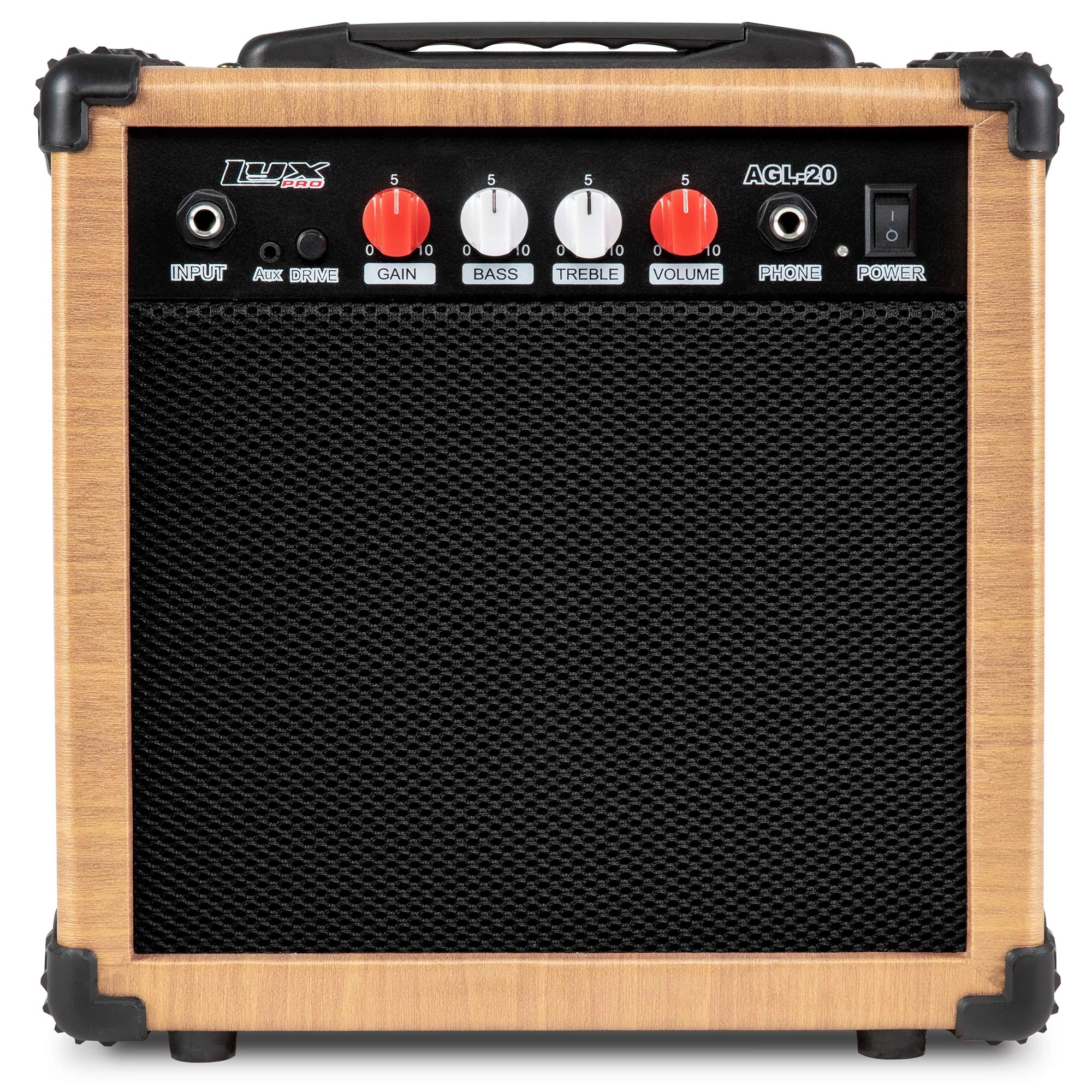 LyxPro AGL20NW - 20 Watt Natural Electric Guitar Amp