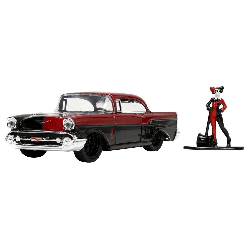 Harley Quinn 1957 Chevy Bel Air with Harley Quinn Figure - 1:32