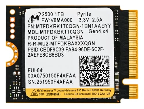 2500 - 1TB M.2 2230