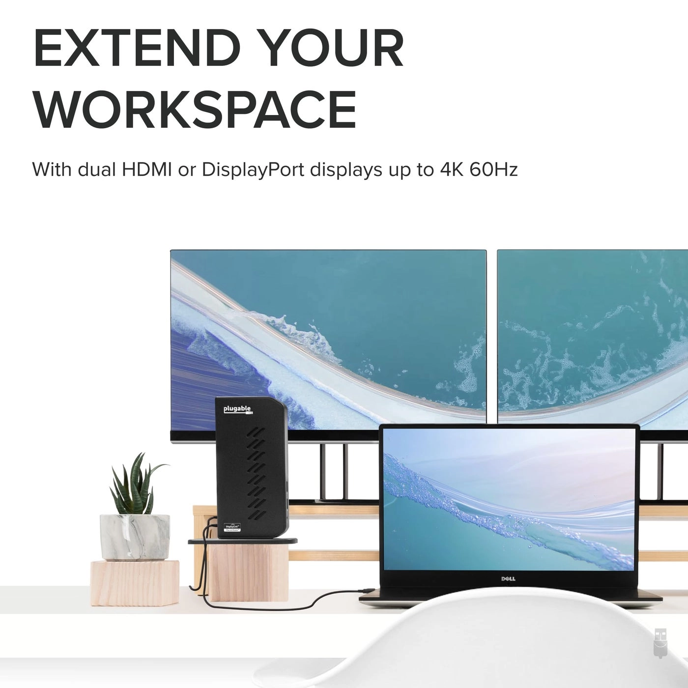 Dual DisplayPort & HDMI Docking Station - UD-6950Z USB 3.0 USB-C Dual 4K