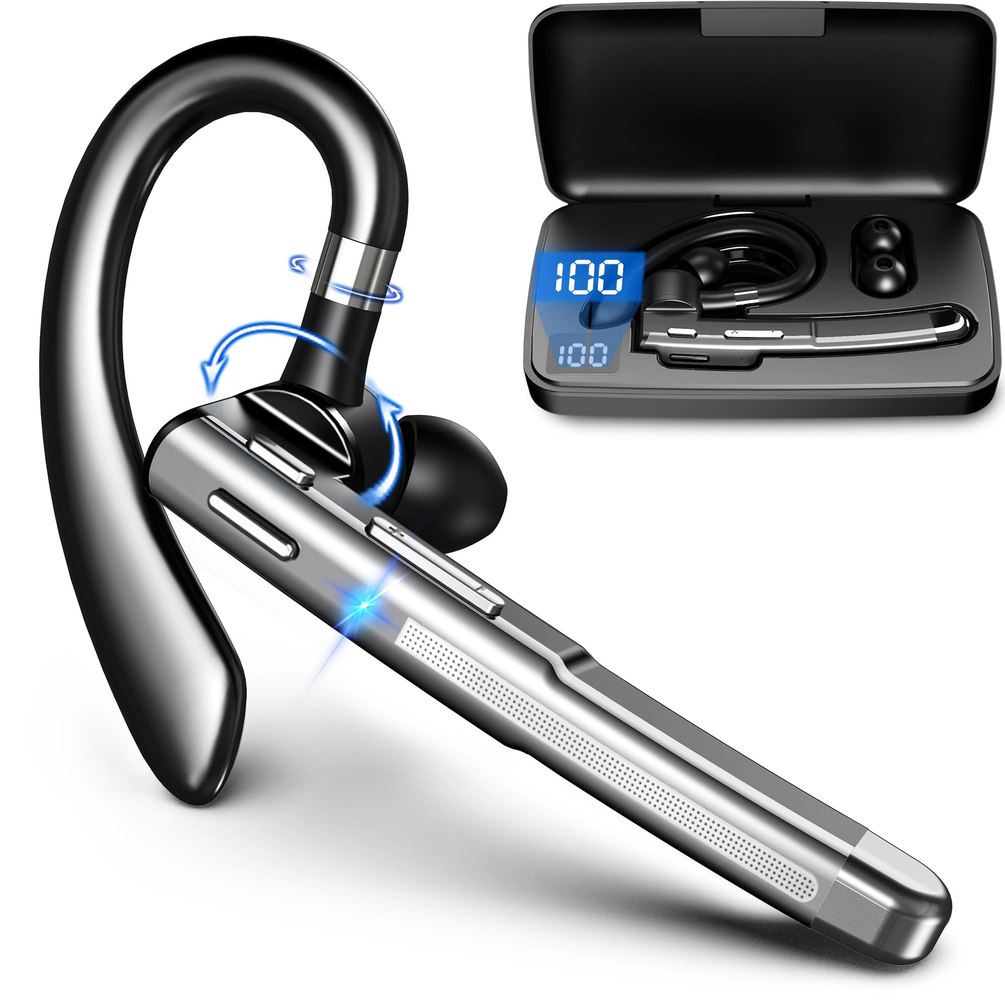 Bluetooth Earpiece V6.1 Wireless Headset
