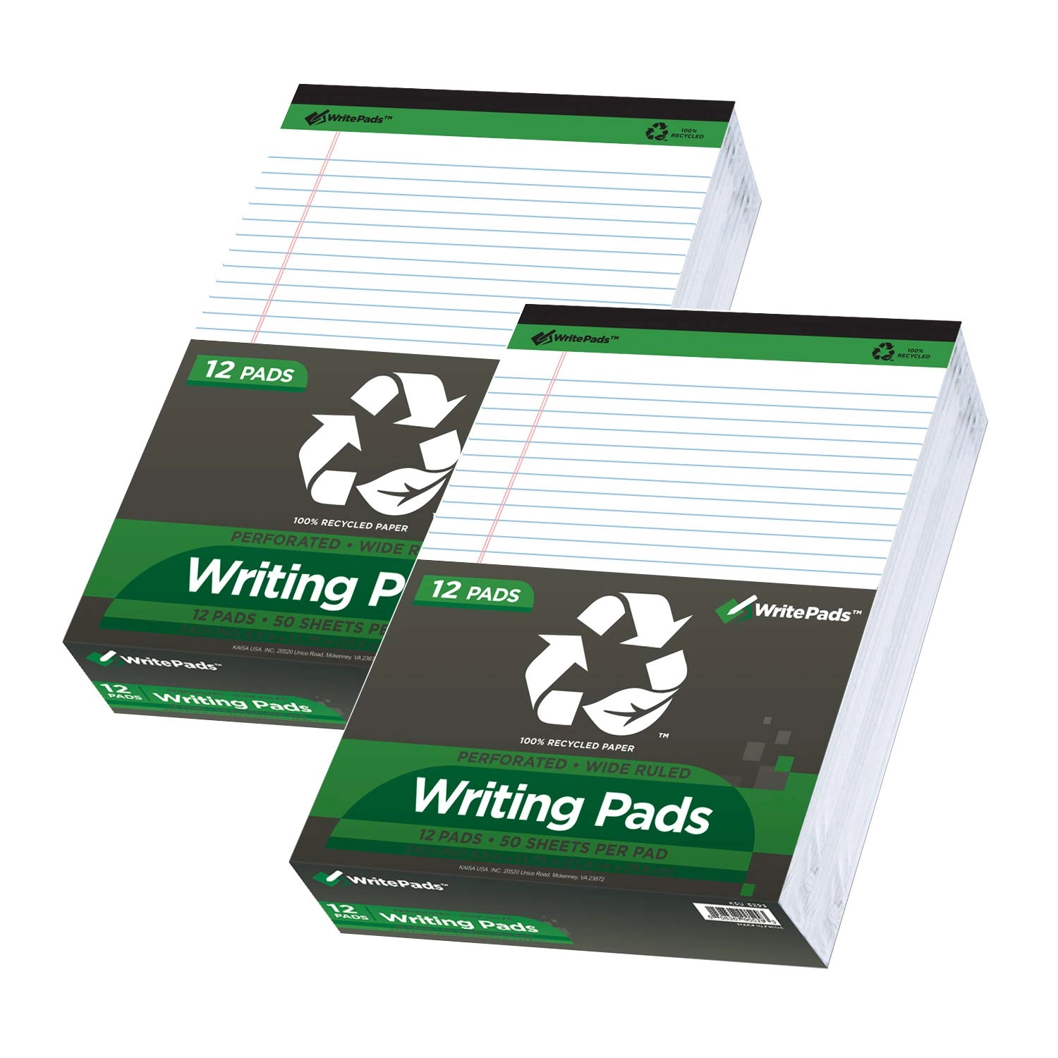 Legal Note pads 8.5-x-11.75-inch - Lined 600 Sheets