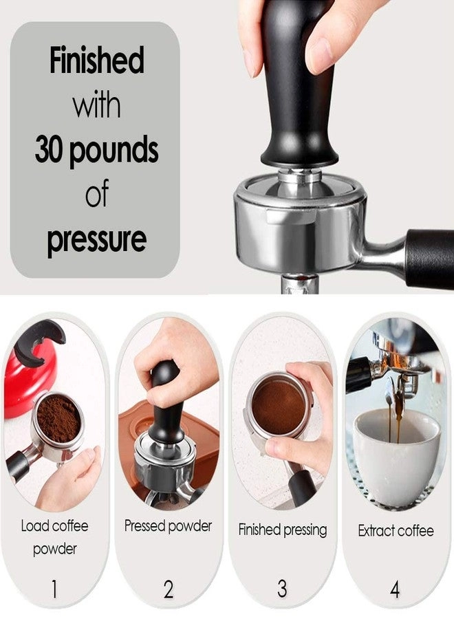 Coffee Tamper - 58mm Stainless Steel Spring Loaded