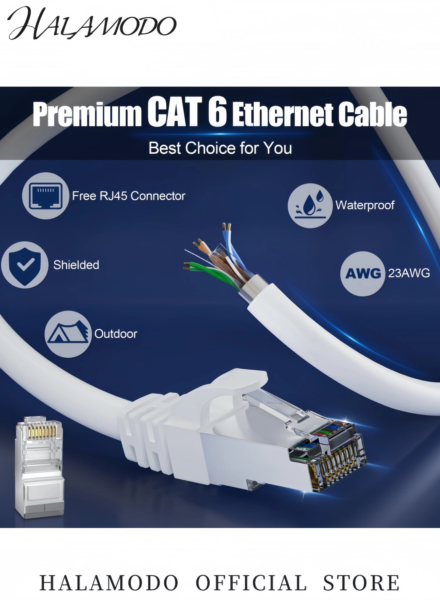 Cat 6 Outdoor Ethernet Cable - 100 m