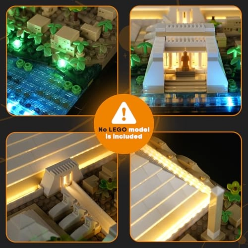 Light Set for LEGO Cheops Pyramid 21058 - LED Lighting Set Remote Control