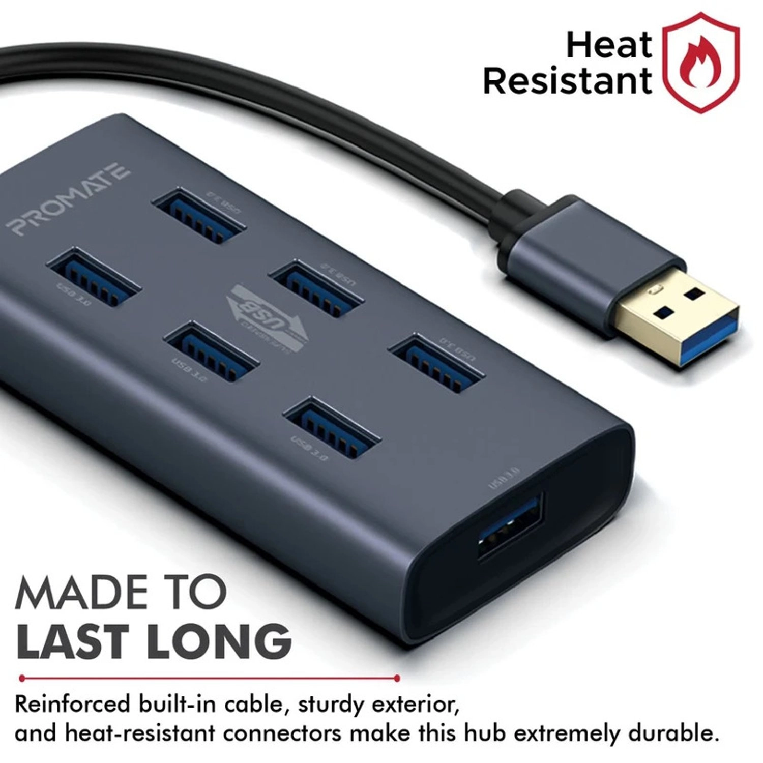 Promate EZHub-7 - USB-C