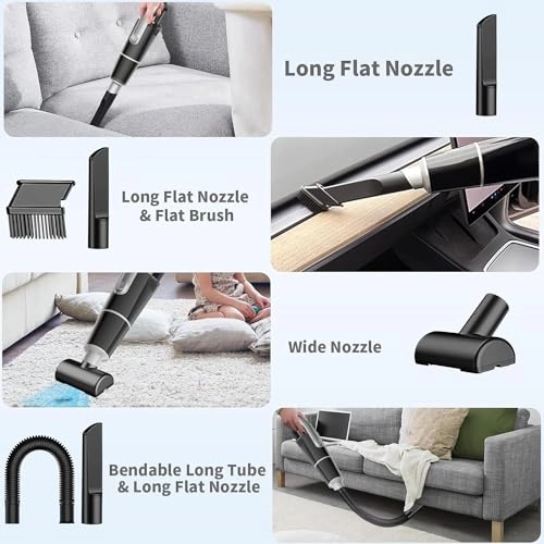 Car Vacuum Cleaner - 10000Pa Cordless 30 minutes