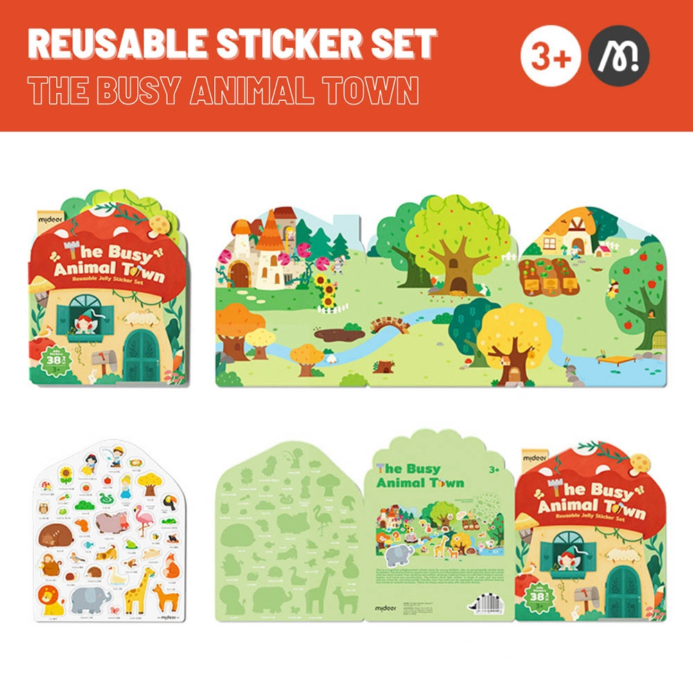 Animal Town Reusable Sticker Pad