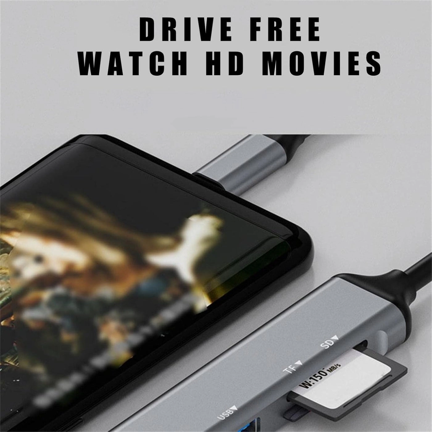 USB C Hub Multiport Adapter - 3 Port USB 3.0 Black