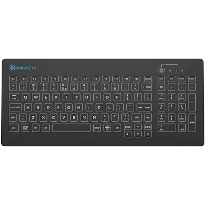 PUREKEYS Medical Keyboard Compact FA - Wireless