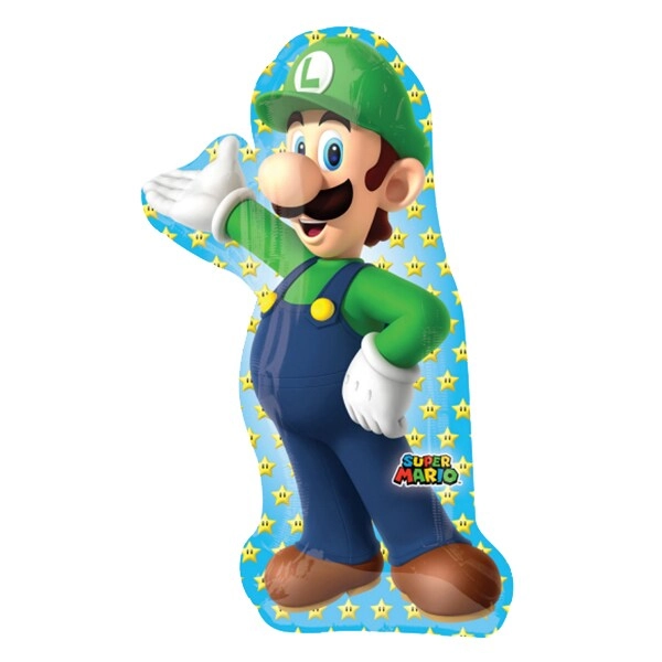 Party Zone Super Mario Luigi Supershape Foil Balloon