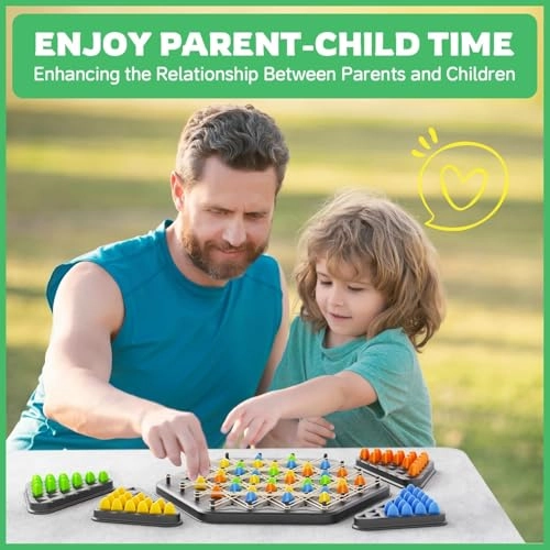 Chain Triangle Game - 22 cm 84 chess pieces