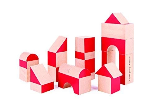Wooden Blocks Set - 12 months and up 30 pieces