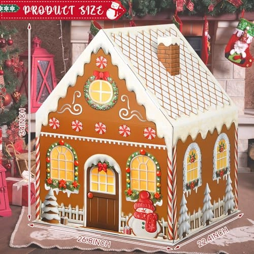 Giant cardboard gingerbread house