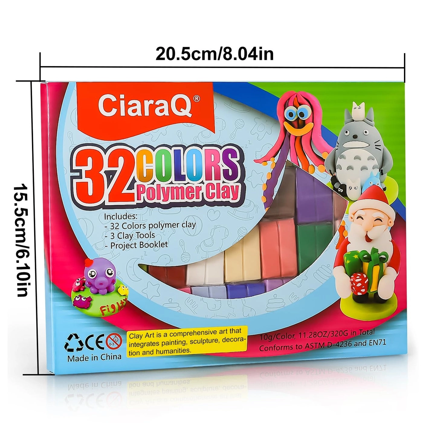 Polymer Clay Kit - Clay, Plasticine 320g