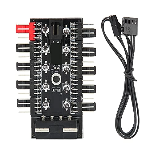 PC Chassis Fan Hub - Temperature Control 3pin/4pin