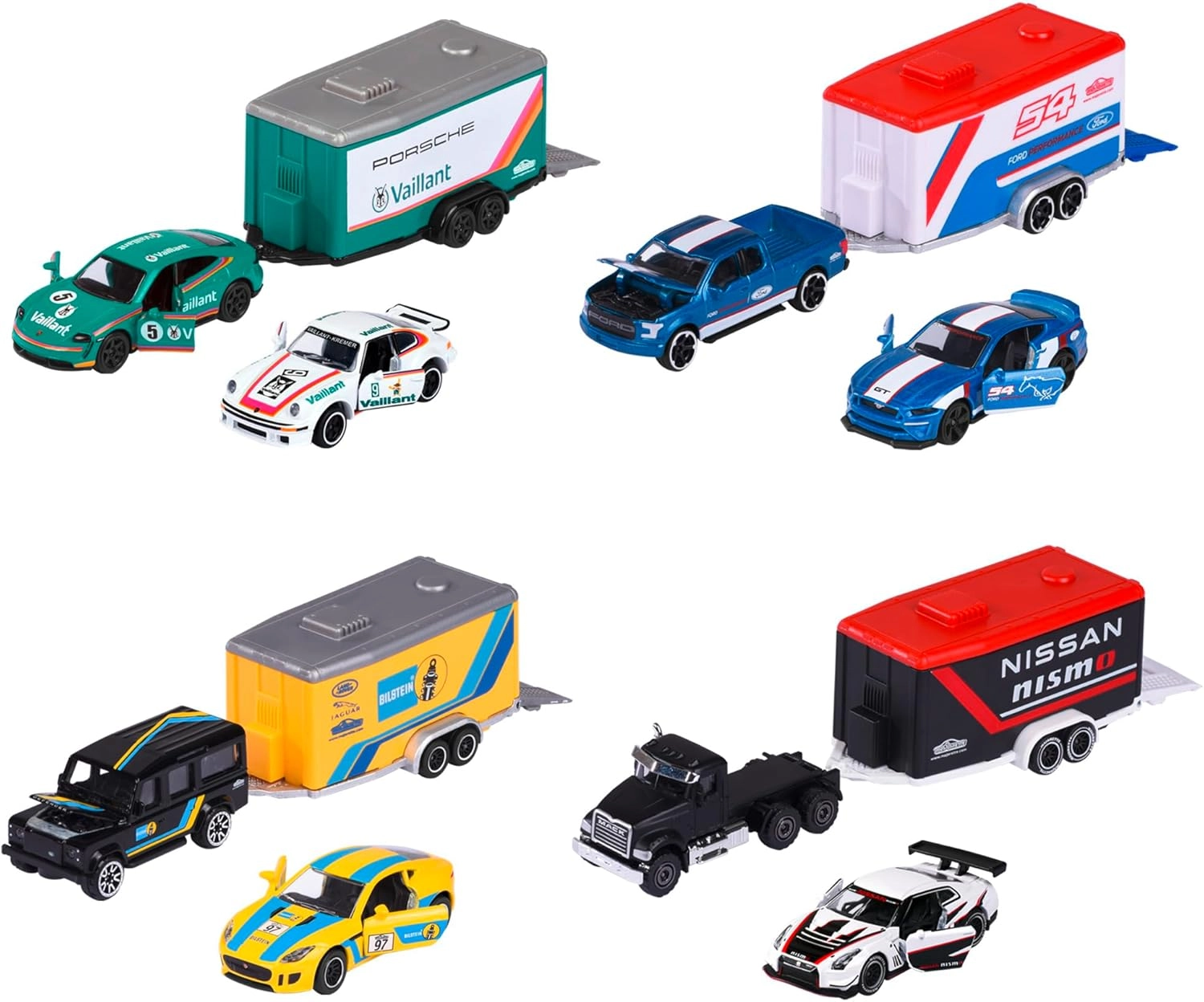 Majorette Race Trailer Set - 3pcs