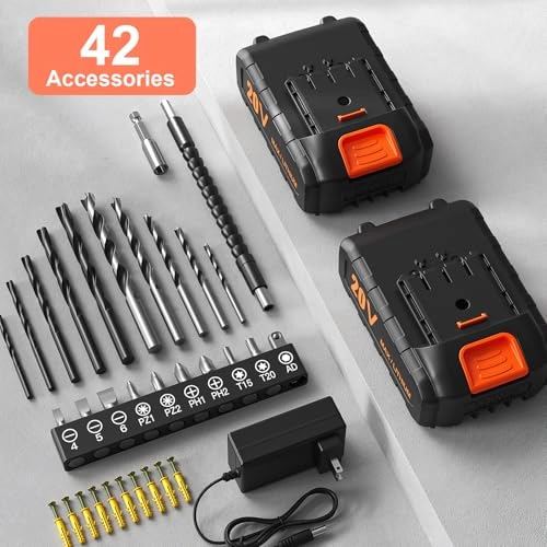 Cordless Drill Set - 20 Volts