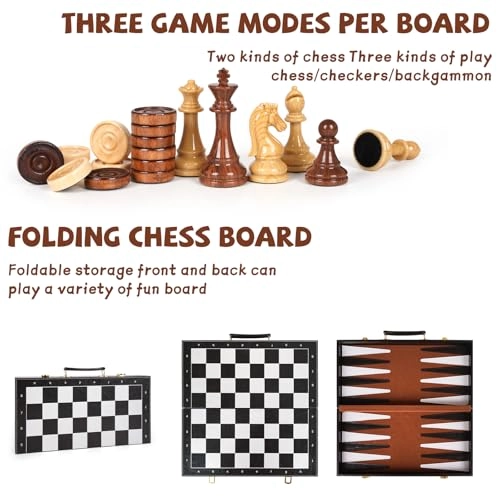 Chess + Checkers + Backgammon
