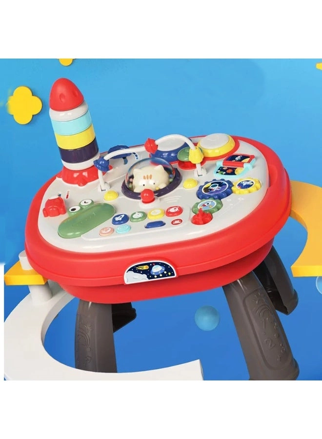 Kikibebe Meow Meow Multi-Functional Double-Sided Puzzle Game Table - Suitable for 3 years & above