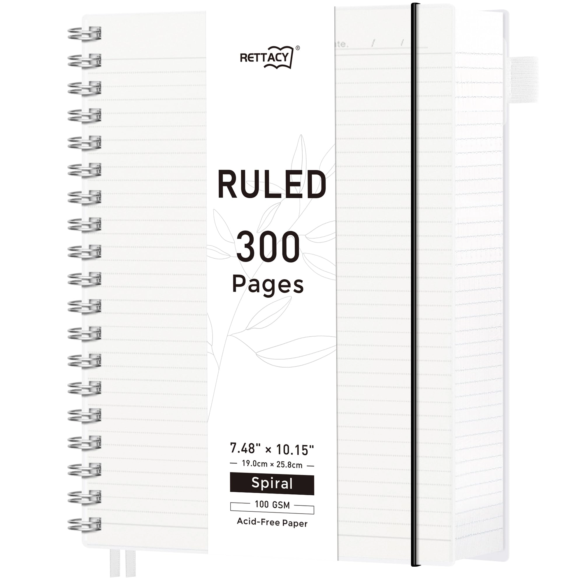 Wirebound Notebook B5 Spiral - Lined 300 Pages