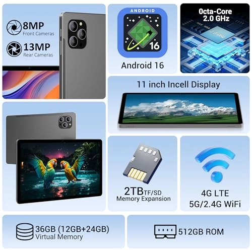 M186 Tablet 11" LTE 36GB RAM 512GB
