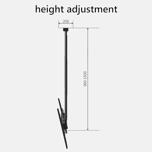 TV Ceiling Mount - 160kg 75-100 inch