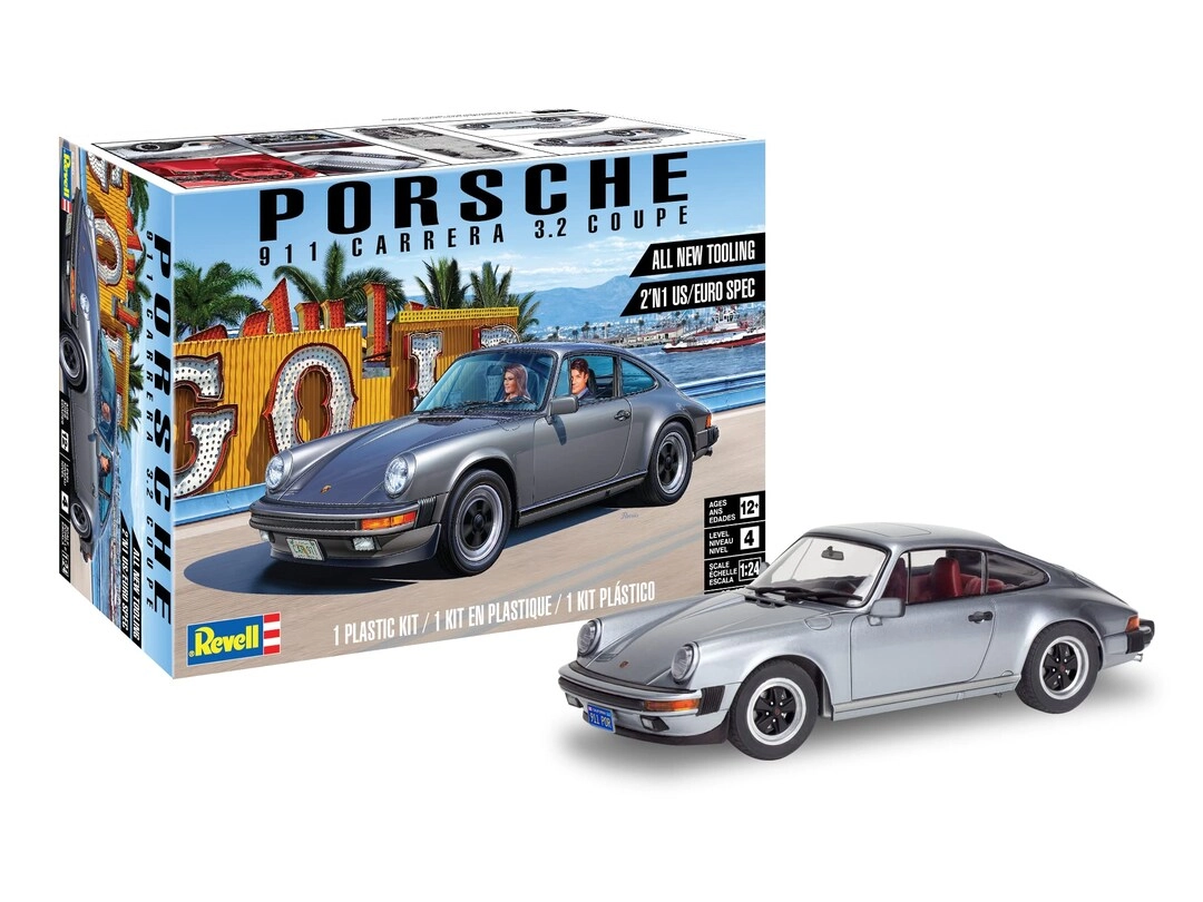 Revell Porsche 911 Carrera 3.2 Coupe Model Kit (85-4521) - 1:24