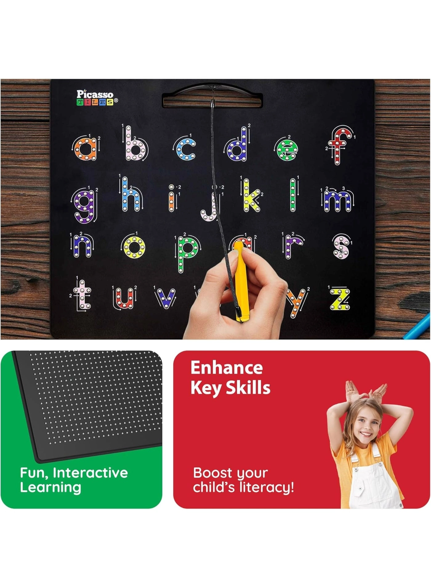 Alphabet Magnetic Drawing Board - 3+