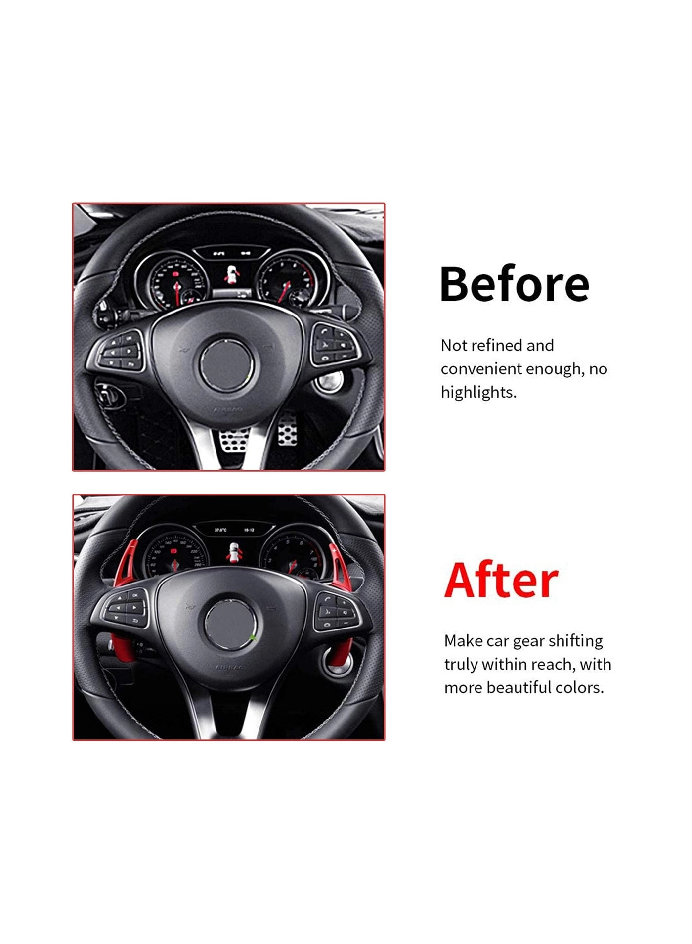 Paddle Shifter Extensions - Class A Class B Class C CLA CLS E G GL GLA GLC GLE GLS Metris S SL SLC