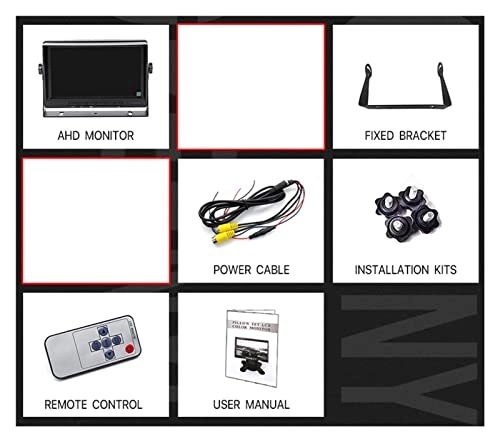 7 Inch AHD 1080P Car Rear View Monitor - Night vision Wireless