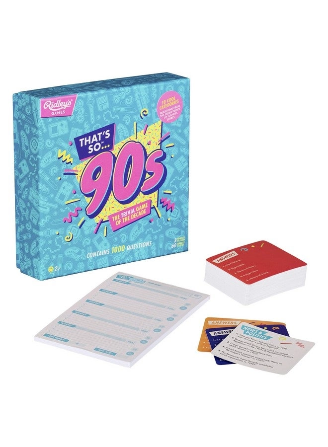 Thats So 90s Trivia Card Game