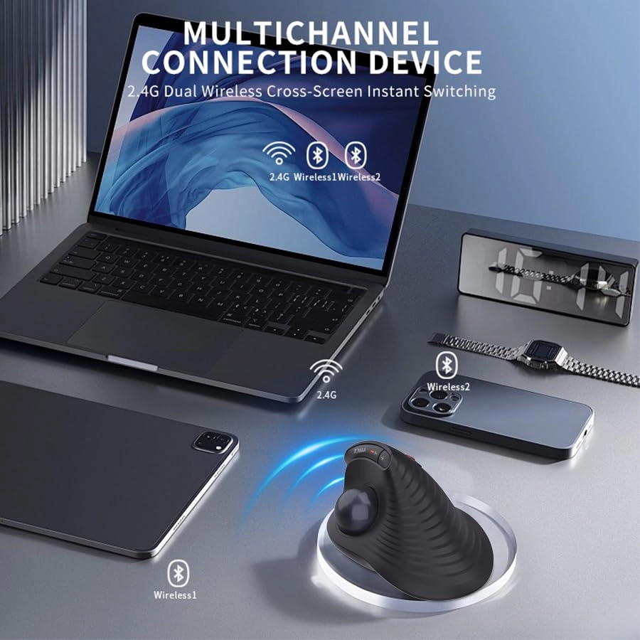Ergonomic Trackball Mouse - Wireless