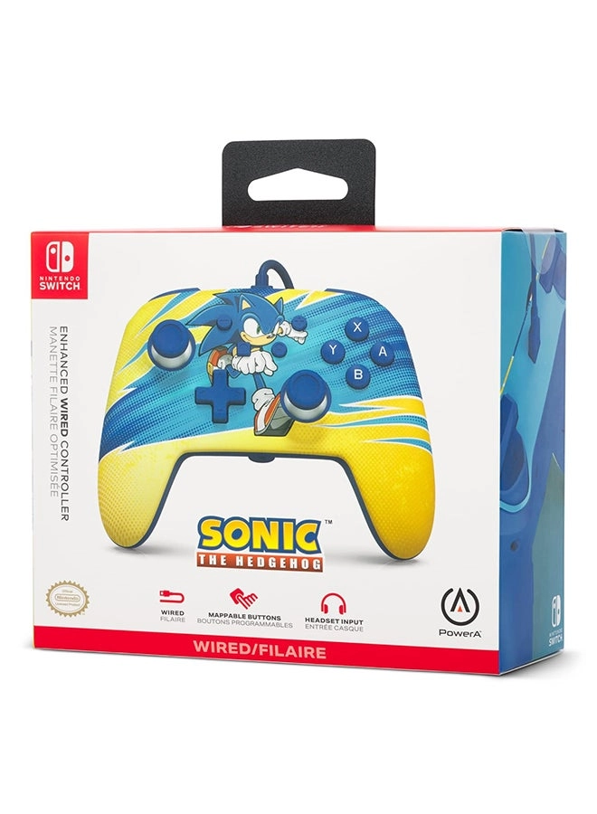 Nintendo Switch Enhanced Wired Controller Sonic