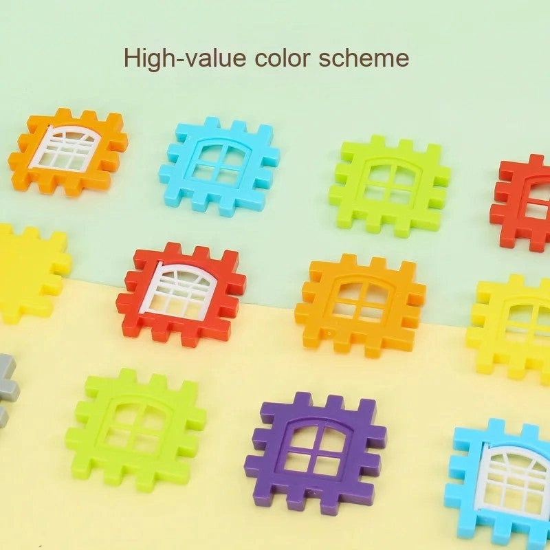 Large Plastic Building Blocks - 210 pcs