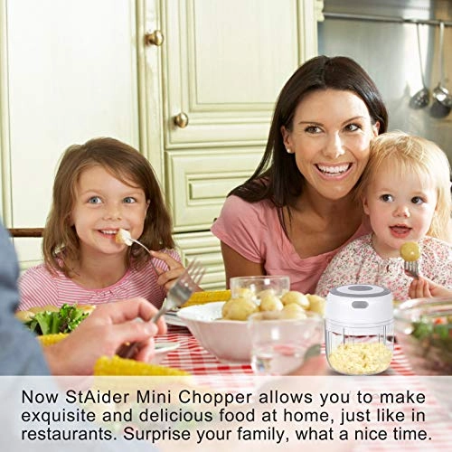 Mini Chopper - 250ml+100ml USB CHARGING