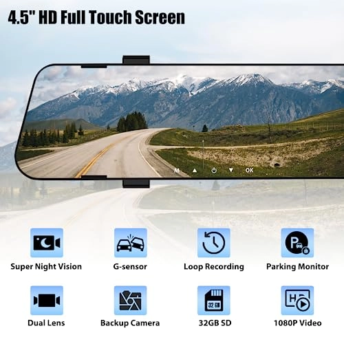 RM Mirror Dash Cam - 1080p