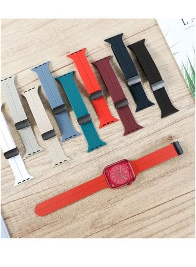 Silicone Sport Watch Band for Apple Watch (45mm/49mm, Series 7/8/9 & Ultra) - green