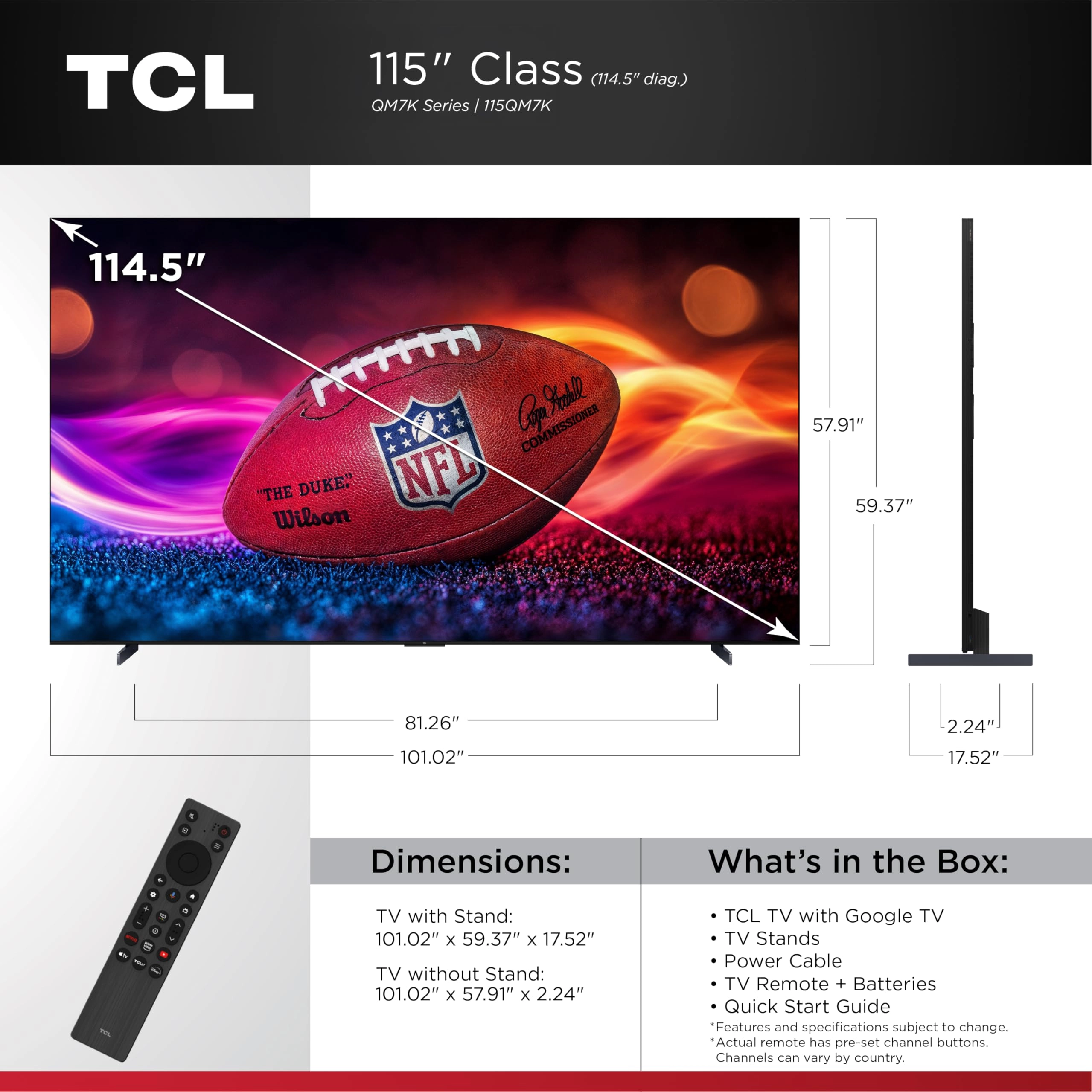 QM7K - 115-Inch