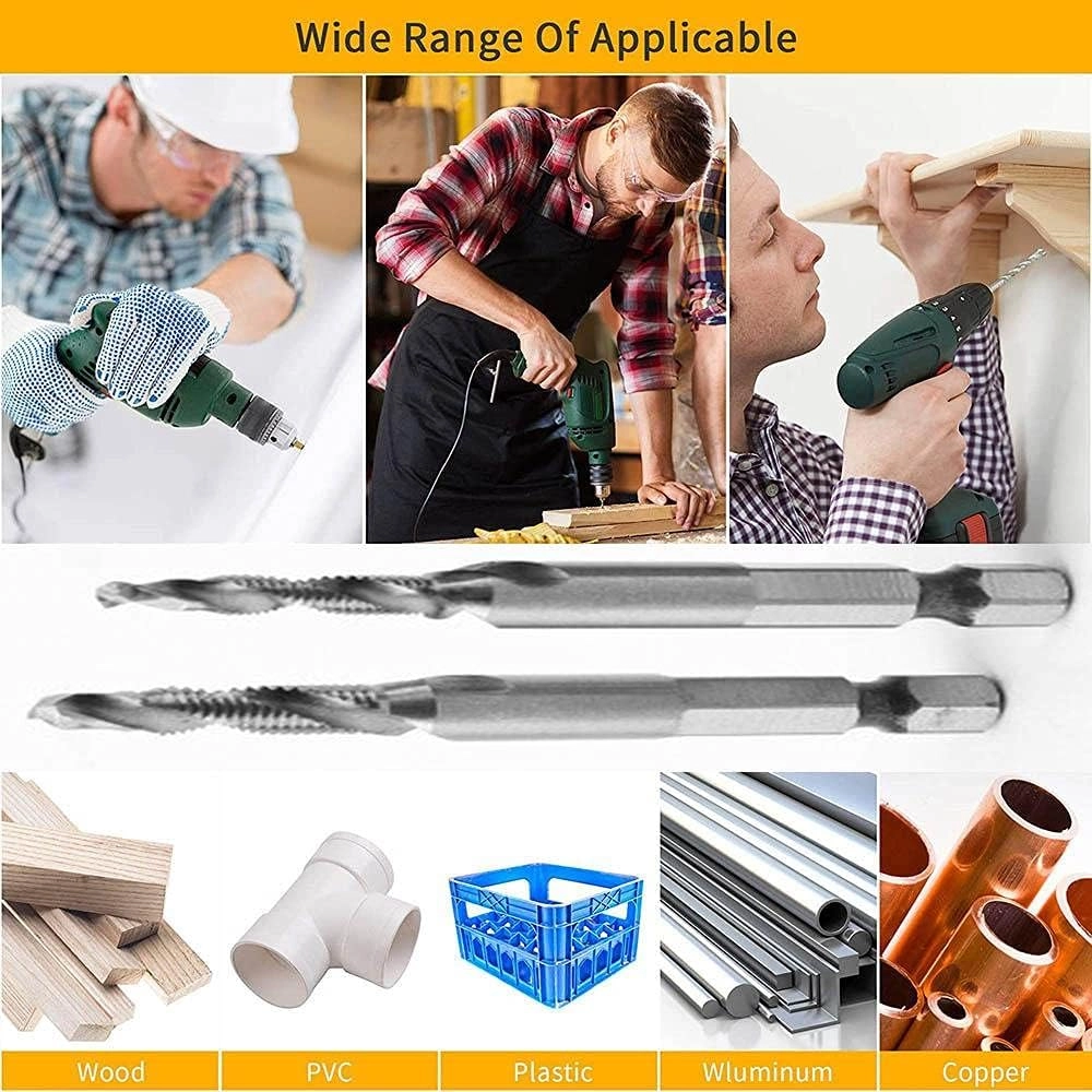 Drill Bit Set - High speed steel(titanium coated ) 6pcs