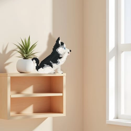 Micro Dog Building Blocks - Siberian Husky 2 1390 pcs