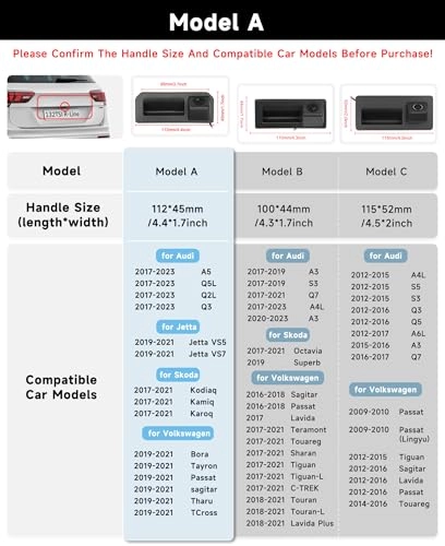 Rear View Camera - IR Night Vision 720P