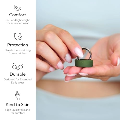 Smart Ring Protector - L for 10/11/12/13 7mm and 8mm Silicone Green