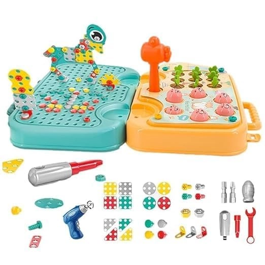 P SQUARE Electric Drill & Screw Set Science Technology Engineering Math - 12 months - 3 years 239 pieces