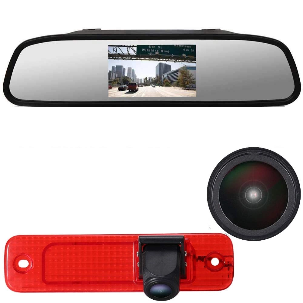 Brake Light Camera - 1280 x 720px Night vision + LCD Monitor - 4.3 Inches