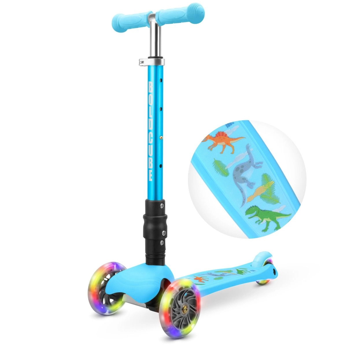 Teeny 3-Wheel Kick Scooter – LED Foldable
