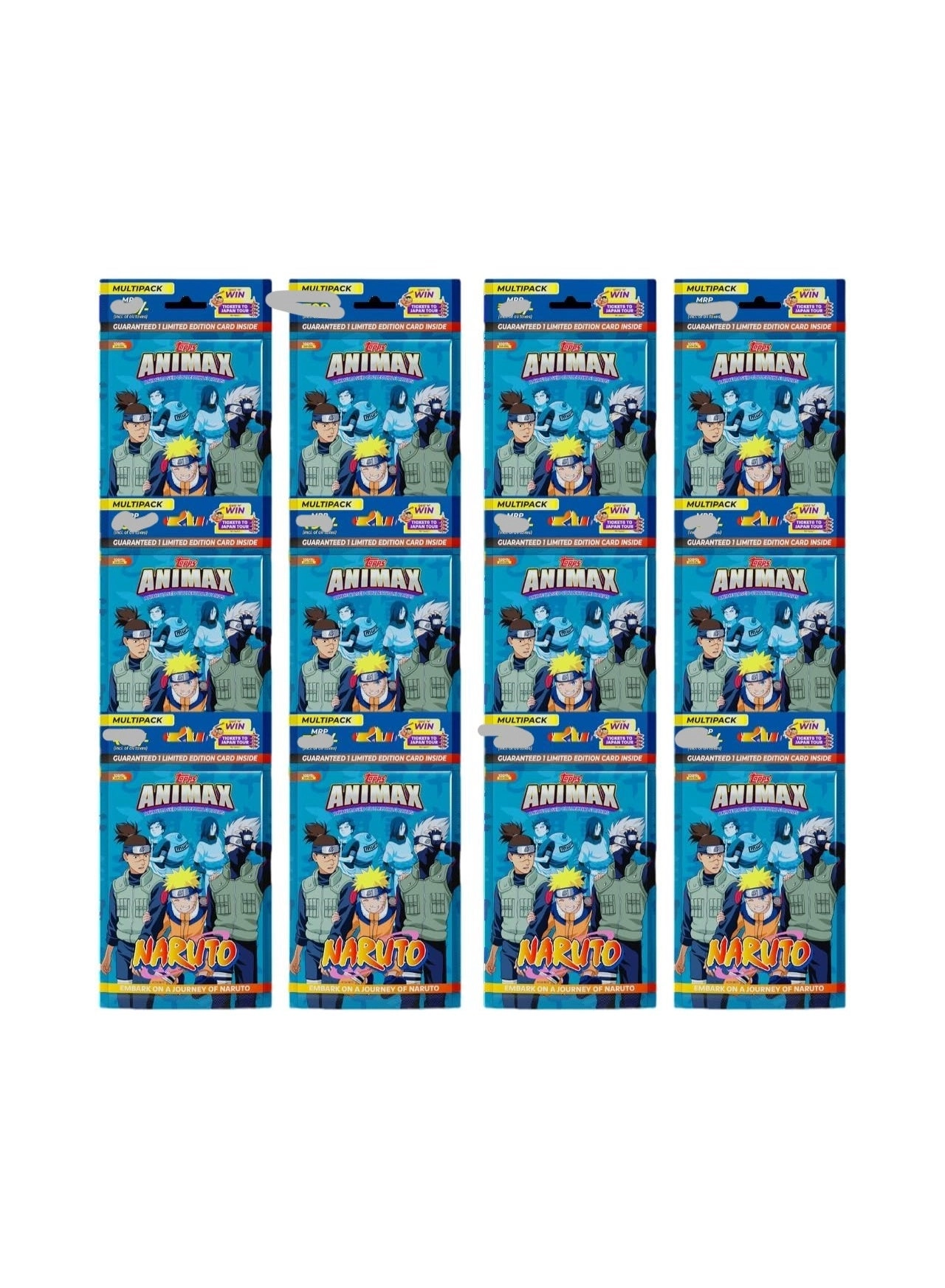 Animax Naruto Collectible Card Game - Multipack of 12