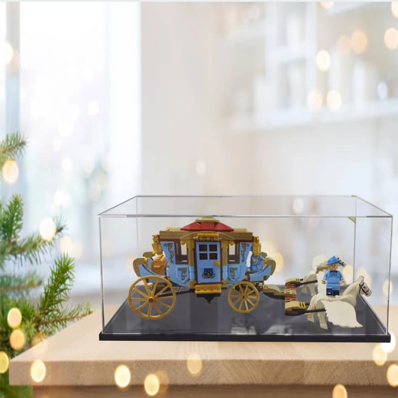 Acrylic Display Case - Compatible with 75958 Transparent Black Bottom